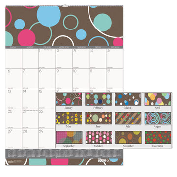 House of Doolittle™ Recycled Bubbleluxe Wall Calendar, Bubbleluxe Artwork, 12 X 16.5, White-multicolor Sheets, 12-month (jan To Dec): 2022 freeshipping - TVN Wholesale